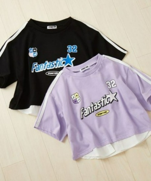 3色 ガールプリントTシャツ 半袖 カジュアル ゆったり クール セール】GIRLプリント半袖 オーバーサイズTシャツ（Tシャツ