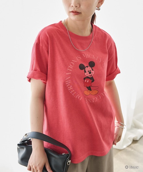 LAVEANGE(ラビアンジェ)の「ミッキー/プリントTシャツ(Tシャツ/カットソー・レディース・ホワイト/レッド/ブラック・4L/3L/LL/M/5L)」の3枚目の写真