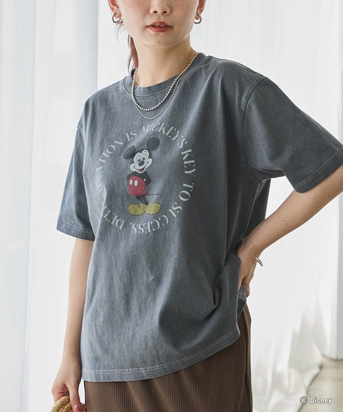 LAVEANGE(ラビアンジェ)の「ミッキー/プリントTシャツ(Tシャツ/カットソー・レディース・ホワイト/レッド/ブラック・4L/3L/LL/M/5L)」の13枚目の写真