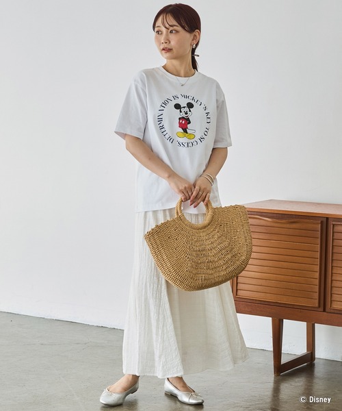 LAVEANGE(ラビアンジェ)の「ミッキー/プリントTシャツ(Tシャツ/カットソー・レディース・ホワイト/レッド/ブラック・4L/3L/LL/M/5L)」の8枚目の写真