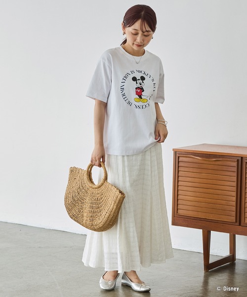 LAVEANGE(ラビアンジェ)の「ミッキー/プリントTシャツ(Tシャツ/カットソー・レディース・ホワイト/レッド/ブラック・4L/3L/LL/M/5L)」の9枚目の写真