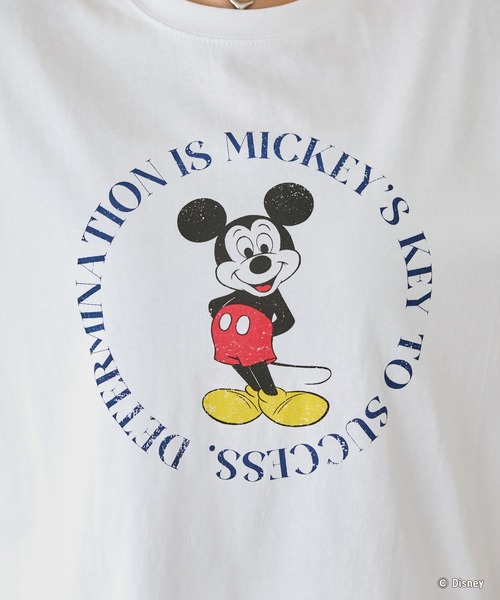 LAVEANGE(ラビアンジェ)の「ミッキー/プリントTシャツ(Tシャツ/カットソー・レディース・ホワイト/レッド/ブラック・4L/3L/LL/M/5L)」の12枚目の写真