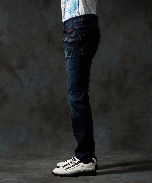 HIDEAWAYS NICOLE(ハイダウェイニコル)の「バイロフトストレッチデニムパンツ(デニムパンツ・メンズ・インディゴブルー/オフホワイト/ブラック・SMALL/MEDIUM/LARGE/X-LARGE)」の11枚目の写真