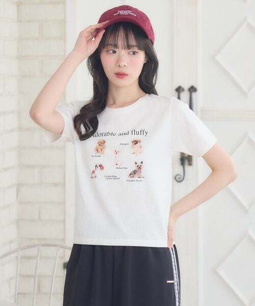 Market 【 X Smiley Focus T-Shirt Womens 】 ファッション レディースファッション トップス Tシャツ カットソー レディー miniministore Tシャツ レディース トップス 重ね着風