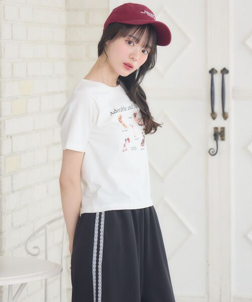 ems excite(エムズエキサイト)の「dogプリントTEE(Tシャツ/カットソー・レディース・オフホワイト/ブルー/ホワイト系その他・FREE)」の10枚目の写真