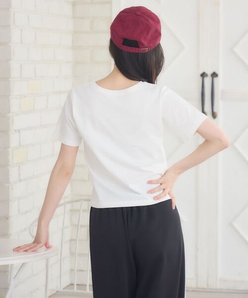 ems excite(エムズエキサイト)の「dogプリントTEE(Tシャツ/カットソー・レディース・オフホワイト/ブルー/ホワイト系その他・FREE)」の12枚目の写真