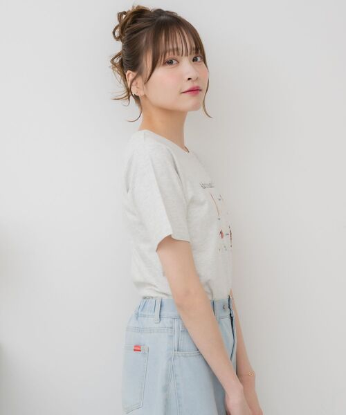 ems excite(エムズエキサイト)の「dogプリントTEE(Tシャツ/カットソー・レディース・オフホワイト/ブルー/ホワイト系その他・FREE)」の20枚目の写真