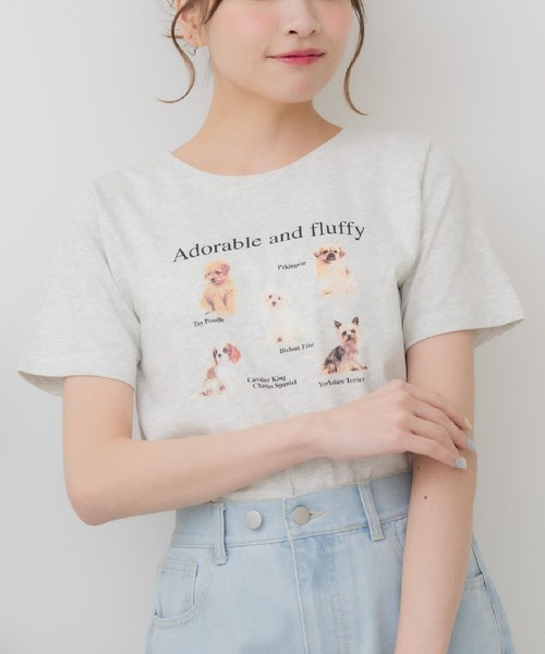 セール】dogプリントTEE（Tシャツ/カットソー）｜ems excite