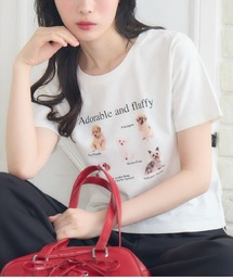 dogプリントTEE