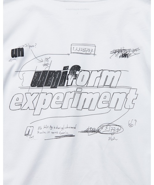 uniform experiment(ユニフォームエクスペリメント)の「IN-PROCESS PRINT L/S TEE(Tシャツ/カットソー・メンズ・ホワイト/ブラック・2/4/3/5/1)」の9枚目の写真