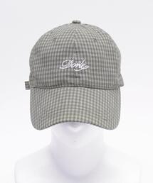 WEGO/チェックロゴキャップ