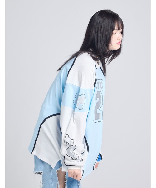 Little sunny bite（リトルサニーバイト）の「【little sunny bite】numbering long tee（Tシャツ/カットソー・レディース・ホワイト/ピンク/ブラック・SMALL/MEDIUM）」の11枚目の写真