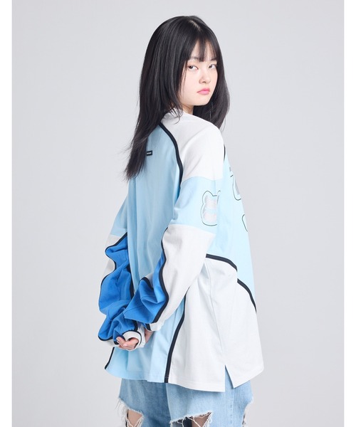 Little sunny bite（リトルサニーバイト）の「【little sunny bite】numbering long tee（Tシャツ/カットソー・レディース・ホワイト/ピンク/ブラック・SMALL/MEDIUM）」の12枚目の写真