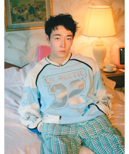 Little sunny bite（リトルサニーバイト）の「【little sunny bite】numbering long tee（Tシャツ/カットソー・レディース・ホワイト/ピンク/ブラック・SMALL/MEDIUM）」の8枚目の写真