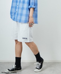 [YALE/イェール] YALE カレッジロゴプリント スウェットショートパンツ