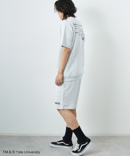 JEANS FACTORY （ジーンズファクトリー）の「[YALE/イェール] YALE カレッジロゴプリント スウェットショートパンツ（その他パンツ・メンズ・グレー/ネイビー・M/L）」の14枚目の写真