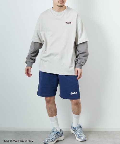 JEANS FACTORY （ジーンズファクトリー）の「[YALE/イェール] YALE カレッジロゴプリント スウェットショートパンツ（その他パンツ・メンズ・グレー/ネイビー・M/L）」の22枚目の写真