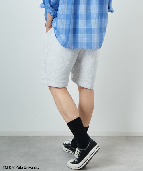 JEANS FACTORY （ジーンズファクトリー）の「[YALE/イェール] YALE カレッジロゴプリント スウェットショートパンツ（その他パンツ・メンズ・グレー/ネイビー・M/L）」の9枚目の写真
