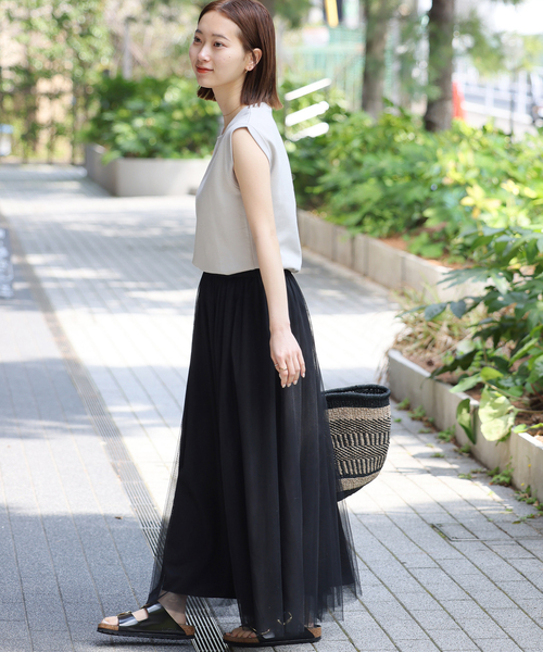 ジャーナルスタンダード レリュームウォッシャブルバルーンイージースカート 追加2》ウォッシャブルバルーンイージースカート（ロング・マキシ丈