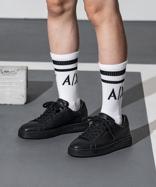 ARMANI EXCHANGE(アルマーニエクスチェンジ)の「【A|X アルマーニ エクスチェンジ】<オンライン限定>AXロゴ レースアップスニーカー(スニーカー・メンズ・ホワイト/ブラック・8.5/7.5/7/6.5/6/9.5/9/8/5.5)」の15枚目の写真