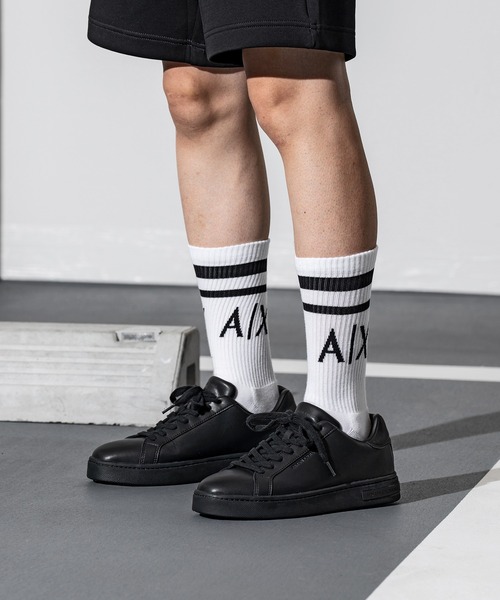 ARMANI EXCHANGE(アルマーニエクスチェンジ)の「【A|X アルマーニ エクスチェンジ】<オンライン限定>AXロゴ レースアップスニーカー(スニーカー・メンズ・ホワイト/ブラック・8.5/7.5/7/6.5/6/9.5/9/8/5.5)」の16枚目の写真