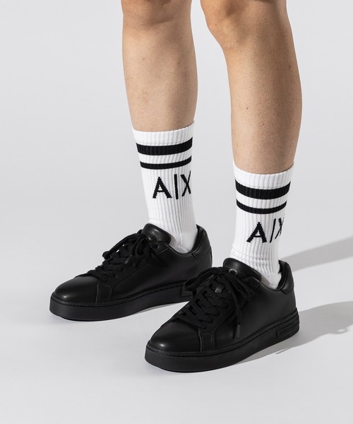 ARMANI EXCHANGE(アルマーニエクスチェンジ)の「【A|X アルマーニ エクスチェンジ】<オンライン限定>AXロゴ レースアップスニーカー(スニーカー・メンズ・ホワイト/ブラック・8.5/7.5/7/6.5/6/9.5/9/8/5.5)」の17枚目の写真