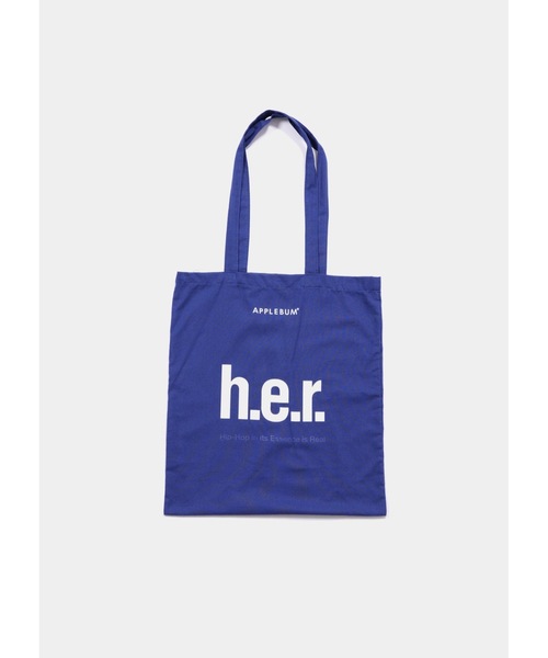 APPLEBUM（アップルバム）の「“h.e.r.” Totebag（トートバッグ・メンズ・グリーン/ネイビー・FREE）」の8枚目の写真