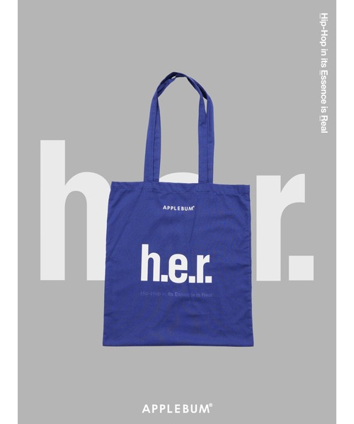 APPLEBUM（アップルバム）の「“h.e.r.” Totebag（トートバッグ・メンズ・グリーン/ネイビー・FREE）」の15枚目の写真