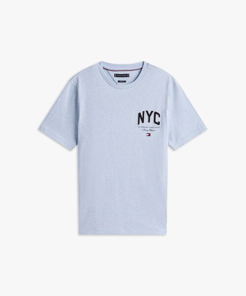 TOMMY HILFIGER(トミーヒルフィガー)の「ヒルフィガースクリプトTシャツ(Tシャツ/カットソー・メンズ・ホワイト/ブルー・LARGE/X-LARGE/SMALL/MEDIUM)」の6枚目の写真