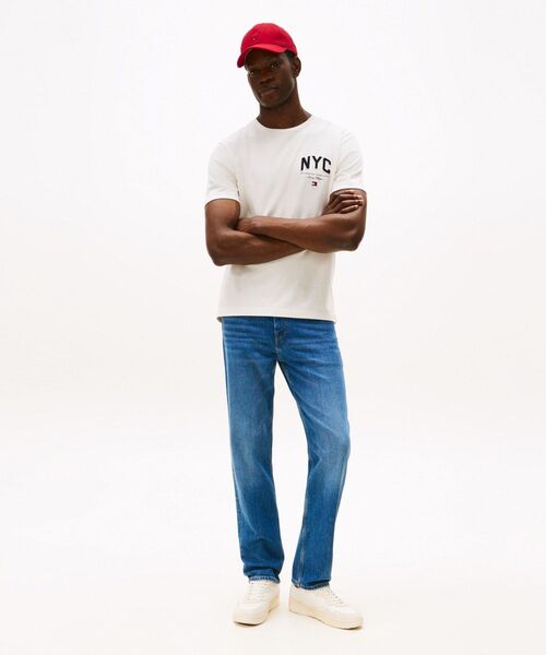 TOMMY HILFIGER(トミーヒルフィガー)の「ヒルフィガースクリプトTシャツ(Tシャツ/カットソー・メンズ・ホワイト/ブルー・LARGE/X-LARGE/SMALL/MEDIUM)」の8枚目の写真