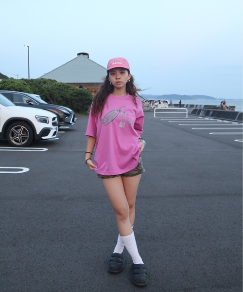HTH(エイチティーエイチ)の「key chain print Tee(Tシャツ/カットソー・レディース・アクア/イエロー/ふじ色系・フリー)」の10枚目の写真