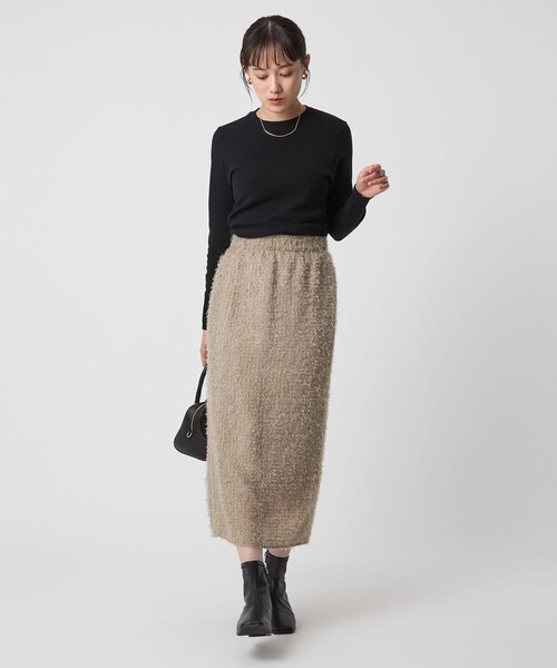 gicipi（ジチピ）の「＜gicipi＞FRAGORA ロングスリーブ Tシャツ（Tシャツ/カットソー・レディース・グレー/ブラック/ブラウン/その他1・1）」の7枚目の写真