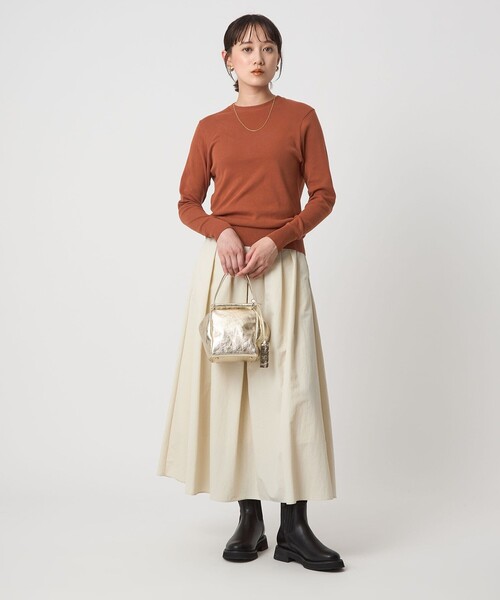 gicipi（ジチピ）の「＜gicipi＞FRAGORA ロングスリーブ Tシャツ（Tシャツ/カットソー・レディース・グレー/ブラック/ブラウン/その他1・1）」の12枚目の写真