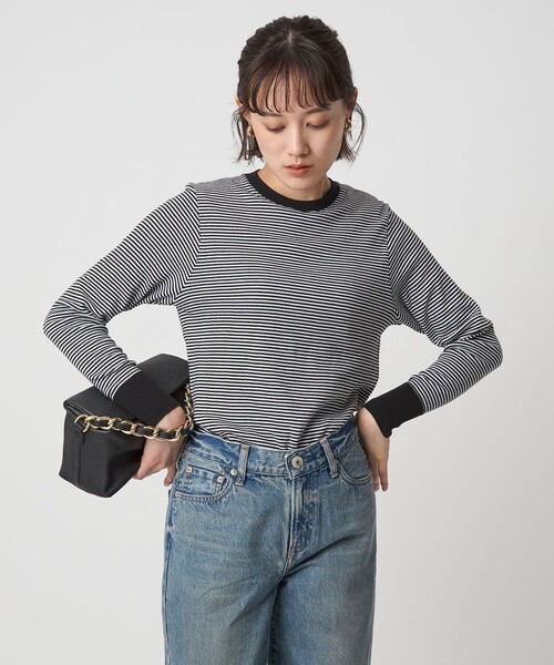 gicipi（ジチピ）の「＜gicipi＞FRAGORA ロングスリーブ Tシャツ（Tシャツ/カットソー・レディース・グレー/ブラック/ブラウン/その他1・1）」の16枚目の写真