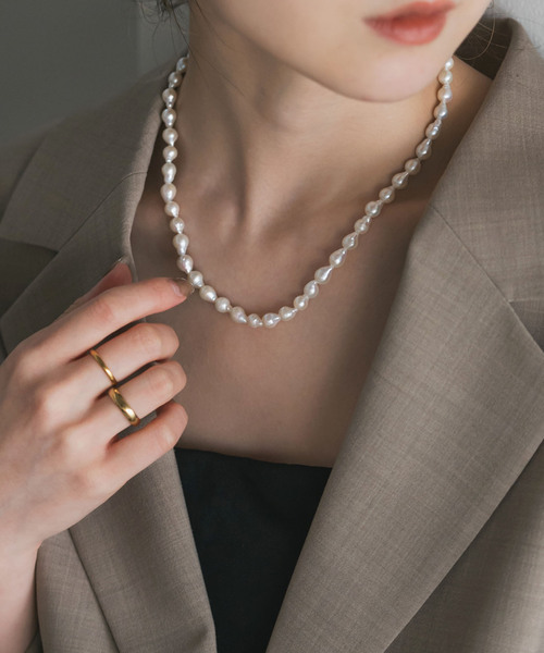 MIHOKO SAKAI/ミホコサカイ ドロップパールネックレス43cm