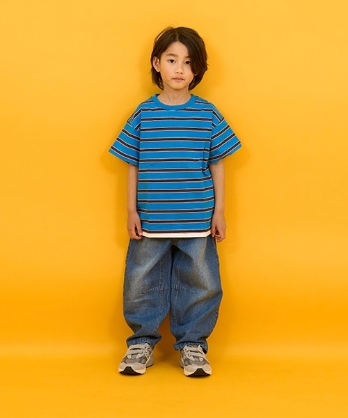 GLAZOS(グラソス)の「【SKIT0LY】デニム・ワイドカーブパンツ(デニムパンツ・キッズ・ライトブルー/ダークブルー・140cm/130cm/120cm/110cm/100cm)」の17枚目の写真