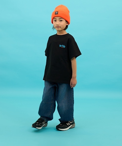 GLAZOS(グラソス)の「【SKIT0LY】デニム・ワイドカーブパンツ(デニムパンツ・キッズ・ライトブルー/ダークブルー・140cm/130cm/120cm/110cm/100cm)」の3枚目の写真