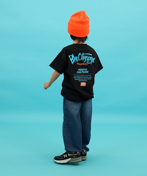 GLAZOS(グラソス)の「【SKIT0LY】デニム・ワイドカーブパンツ(デニムパンツ・キッズ・ライトブルー/ダークブルー・140cm/130cm/120cm/110cm/100cm)」の4枚目の写真