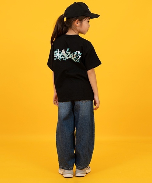 GLAZOS(グラソス)の「【SKIT0LY】デニム・ワイドカーブパンツ(デニムパンツ・キッズ・ライトブルー/ダークブルー・140cm/130cm/120cm/110cm/100cm)」の6枚目の写真