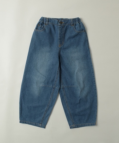 GLAZOS(グラソス)の「【SKIT0LY】デニム・ワイドカーブパンツ(デニムパンツ・キッズ・ライトブルー/ダークブルー・140cm/130cm/120cm/110cm/100cm)」の7枚目の写真