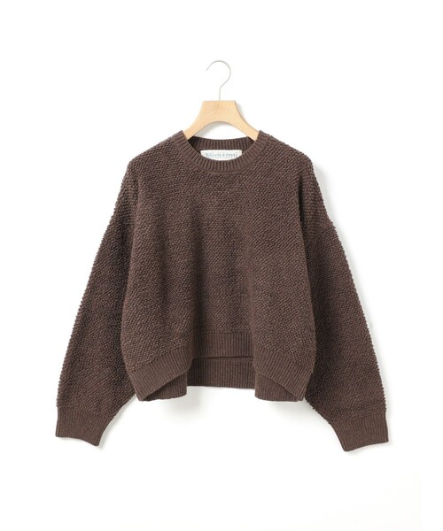 MidiUmi（ミディウミ）の「MidiUmi パイルボアニットプルオーバー（ニット/セーター・レディース・ネイビー/ブラウン/チャコールグレー・FREE）」の3枚目の写真