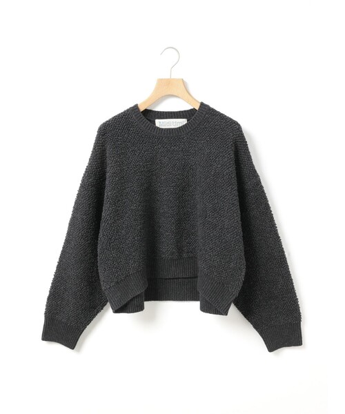 MidiUmi（ミディウミ）の「MidiUmi パイルボアニットプルオーバー（ニット/セーター・レディース・ネイビー/ブラウン/チャコールグレー・FREE）」の2枚目の写真