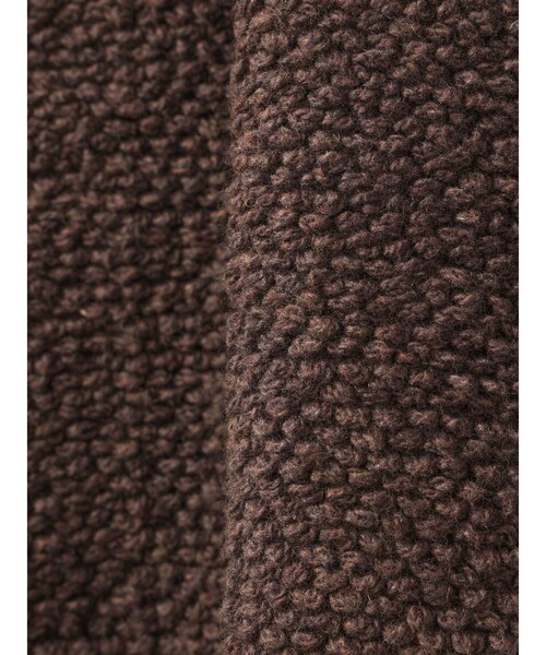 MidiUmi（ミディウミ）の「MidiUmi パイルボアニットプルオーバー（ニット/セーター・レディース・ネイビー/ブラウン/チャコールグレー・FREE）」の5枚目の写真