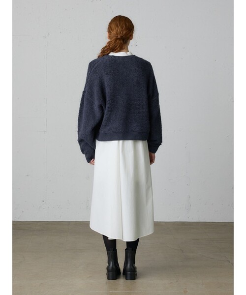MidiUmi（ミディウミ）の「MidiUmi パイルボアニットプルオーバー（ニット/セーター・レディース・ネイビー/ブラウン/チャコールグレー・FREE）」の15枚目の写真