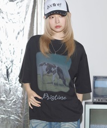MSG（エムエスジー）の「ルーズシルエットマルチプリントグラフィックTシャツ【UNISEX】（Tシャツ/カットソー）」