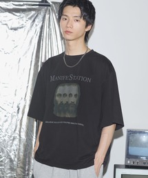 MSG（エムエスジー）の「ルーズシルエットマルチプリントグラフィックTシャツ【UNISEX】（Tシャツ/カットソー）」