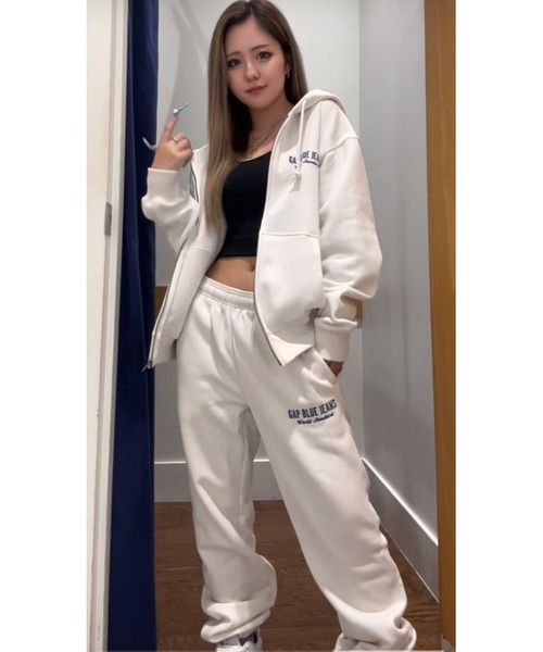 GAP（ギャップ）の「ヴィンテージソフト デニム GAPロゴ ジョガーパンツ（スウェットパンツ・メンズ・ホワイト系その他/ベージュ/ネイビー/カーキ・XS/S/M/L/XL）」の18枚目の写真