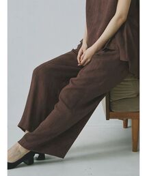 ニュアンス柄ワイドパンツ