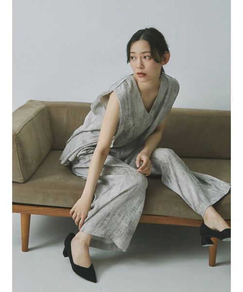 TONAL(トーナル)の「ニュアンス柄ワイドパンツ(その他パンツ・レディース・グレー/ブラウン・MEDIUM)」の6枚目の写真