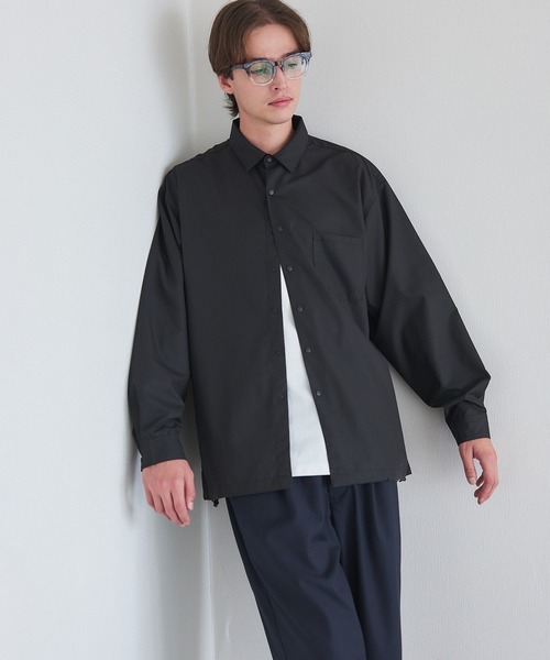 MAISON CLUB(メゾンクラブ)の「【MAISON CLUB】Polyester Nylon Coach Shirt Jacket KKP/ ポリエステルナイロンコーチジャケット(ブルゾン・メンズ・ホワイト/グレー/ブラック・L/M)」の9枚目の写真